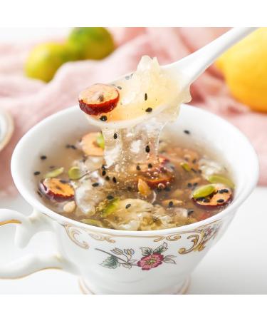 Red dates white fungus and lotus root powder soup instant black sesame walnut paste Chinese yam corn paste 3 cans of snacks gift pack nutritious breakfast congee delicious sweet snacks (1 pack) - Buy Online on SooperMarket.com