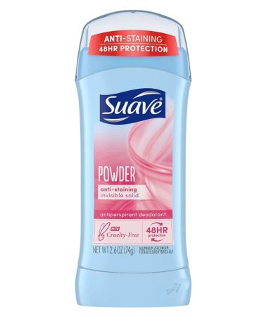 Suave Deodorant 2.6 oz 24HR Powder Invisible Solid (3 Pack) - Long-Lasting Odor Protection | International Shipping - Buy Online on SooperMarket.com