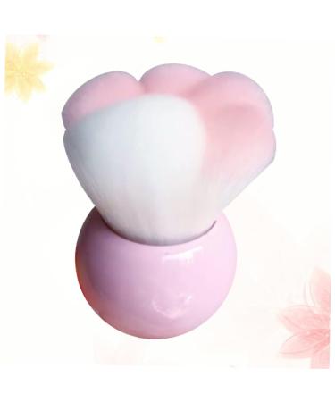 Angoily Portable Makeup Blush Brush - Professional Travel Brush for Women | Soft Pink Fur Foundation Tool - Buy Online on SooperMarket.com
