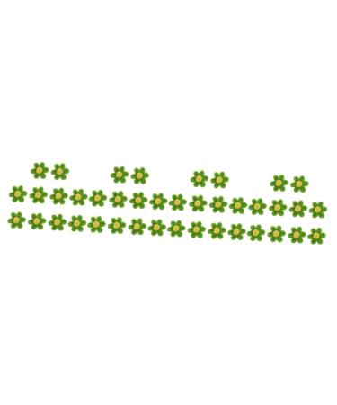 Operitacx 40 Pcs Diy Accessories Hair Pin Flower Embroidery Patches Flower Patches Headband Braided Flowers