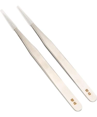 Premium Stainless Steel Fine Tweezers - Durable Portable & Glossed for Precision Control | Ideal for Hearing Aid Adjustment - Buy Online on SooperMarket.com