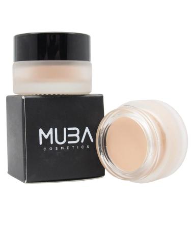 MUBA COSMETICS SASH Eye Primer Eyeshadow Base - Silky Eyeshadow Primer Face Makeup, Vanilla Tone for Lighter Skins - Crease-Free Eye Shadow Primer, Eyelid Primer, Eye Makeup Primer for Face - Vegan Face Primer for Makeup