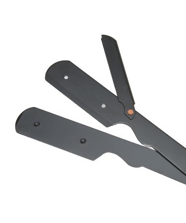 Beard Blade Holder - Professional Foldable Manual Beard Trimmer | Stainless Steel Straight Edge for Precision Shaving - Buy Online on SooperMarket.com