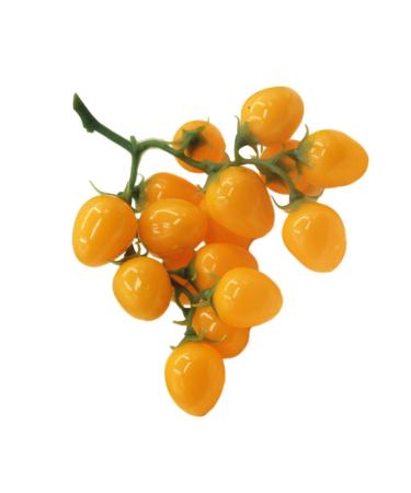 ABOOFAN Faux Fruit Decor Realistic Simulated Small Tomatoes Cherry Home Decor Fruit Home Ornament Party Decor Photography Props Home Supplies Foam Window Early Teaching Aids Yellow 4.00X2.00X2.00CM