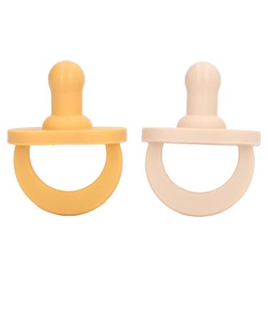 Safe Silicone Pacifier for Newborns | High-Temperature Resistant Baby Pacifiers | Curved Design for Comfort - Buy Online on SooperMarket.com