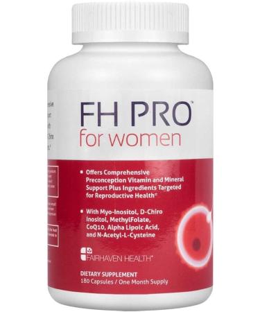 Fairhaven Health FH Pro for Women Clinical-Grade Fertility Supplement 180 Capsules