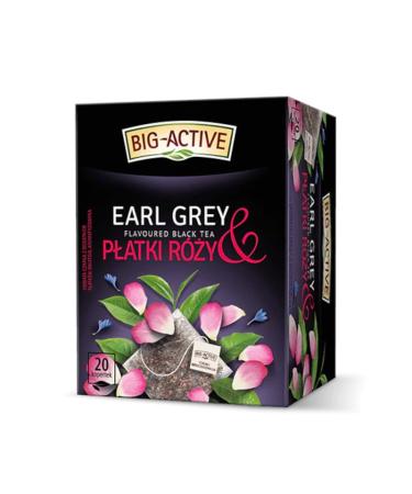 Big-Active Black Tea Earl Grey & Rose Petals Herbal Tea Natural Pure And Refreshing Herbal Fruit Infusion Herbapol