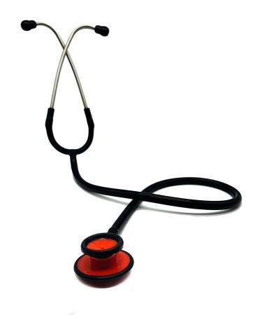 Waterproof Red & Black Matte Stethoscope for Doctors Students & Clinicians Reliable & Stylish Medical Equipment - Buy Online on SooperMarket.com