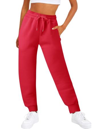 WILLBEST Women's Stretch Gym Sports Jogger Sweatpants Cargo High Waisted Trousers Causal Running Fitness Workout Tracksuit Pants Jogging Tracksuit Bottoms Lounge Wear 2999-djufh-6-red XL - Buy Online on SooperMarket.com