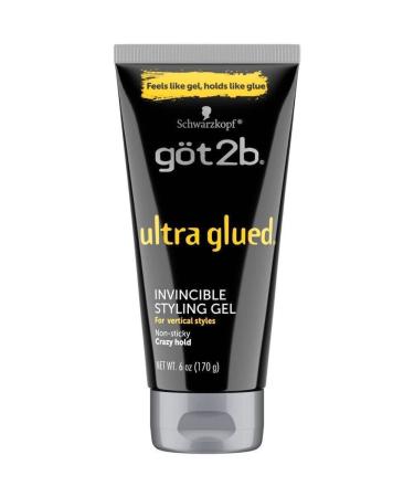got2b Ultra Glued Invincible Styling Gel 6 oz Unscented 6 Ounce (Pack of 1)
