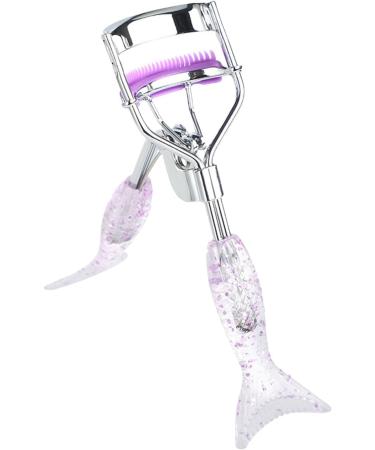 Veeteah Eyelash Curlers for Makeup | Small Fish Tail Shape Eye Curler with Comb Teeth Ergonomic Portable Makeup Supplies Beautiful Eyelash Tools for Girls Women Females Ladies A4 Chrome Plated With Purple Comb Purple Mermaid - Buy Online on SooperMarket.com