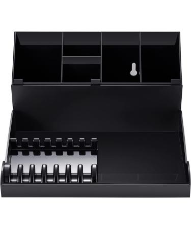 Noverlife Versatile Salon Hair Styling Tools Organizer - Detachable Storage Holder for Hairdressing Tools & Scissors - Wall Mount or Countertop Freestanding - Ideal for Barber Shops and Hair Salons - Black - Buy Online on SooperMarket.com