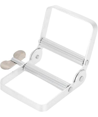 Plastic Material Durable Rolling Tube Toothpaste Squeezer Rotate Toothpaste Dispenser Accurant and Ease Silver for Home Use Bathroom - Buy Online on SooperMarket.com