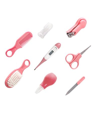 Baby Health Nursery Set - Nail Clipper, Hair Brush, Thermometer, Nasal Aspirator, Toothbrush - Infant Grooming Kit - Buy Online on SooperMarket.com