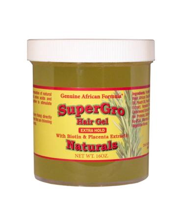 AFRICAN FORMULAS Supergrow Extra Hold Hair Gel  16 OZ