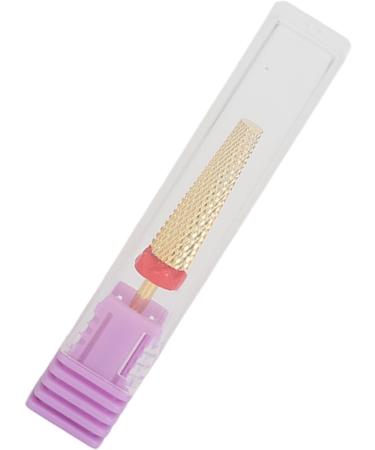 Manicure Drill Bit Nail Drill Bit Gold Multifunctional Cone Quick Sanding for Beauty Salon (132#-F) - Buy Online on SooperMarket.com