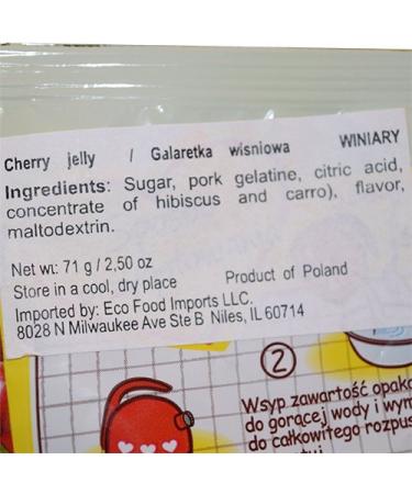 Buy Polish Cherry Flavored Jelly 75g - Authentic International Treats | Fast Worldwide Shipping - Buy Online on SooperMarket.com