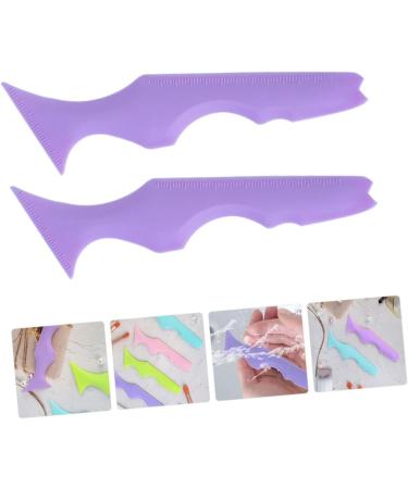 Angoily 4 Pcs Silicone Beauty Ruler Eyeliner Eyeshadow Applicator Guide Makeup Guide Stencils - Buy Online on SooperMarket.com