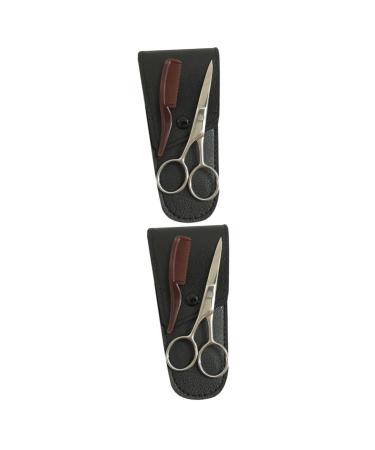 Didiseaon 2 Sets Eyebrow Hair Eyebrow Grooming Eyebrow Scissor Mustache Scissor Nose Hair Trimmer Brow Precision Trimming Beard Cosmetic