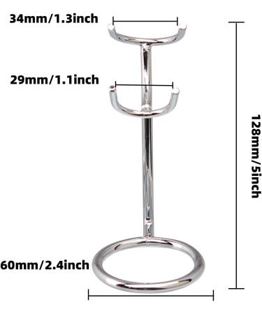 Mag Ideal Brush Stand Hanger | Rust-Free Stable Razor Accessories for Men's Salons - Silver - Buy Online on SooperMarket.com