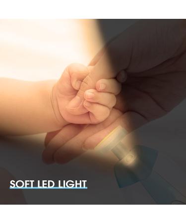 Electric Baby Nail Trimmer with LED Light - Safe & Quiet Nail Clipper for Newborns, Infants, Toddlers, Kids, Women (Blue) - Buy Online on SooperMarket.com