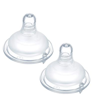 Simba Mother's Touch Wide Neck Anti-Colic Nipple (Set of 2  Cross Hole) (Large) Set of 2  Large