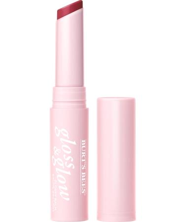 Burt's Bees Lip Gloss and Glow Glossy Balm, 100% Natural Makeup, Wine Wednesday (Pack of 2 Tubes) Wine Wednesday (Pack of 2)