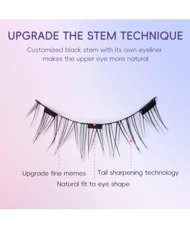 Magnetic Eyelashes - Reusable Co Magnetic Lashes with Applicator | No Glue Needed Natural Look - Buy Online on SooperMarket.com