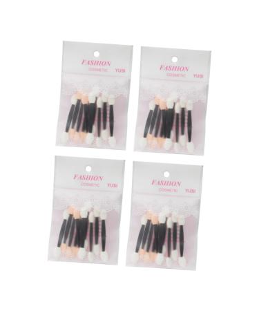 PLAFOPE 40pcs Sponge Stick Eye Brushes for Foundation Makeup Applicator Glitter Makeup Brushes Plastic Abs