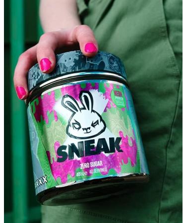 SNEAK Neon Punch In-Game Energy Drink Zero Sugar Vegan | 40 Servings 400g - Buy Online on SooperMarket.com