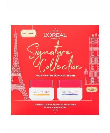 L'OR AL Paris Signature Collection Anti-Ageing Moisturiser Skincare Gift Set For Her