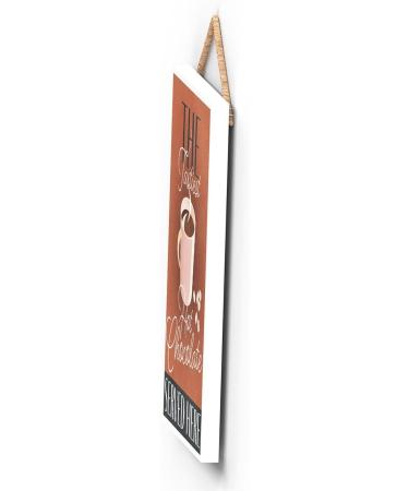 Global Designs The Tastiest Hot Chocolate Served Here Rectangle Wooden Plaque - Buy Online on SooperMarket.com