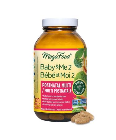 MegaFood Women's Postnatal Vitamins for Breastfeeding Moms | Postpartum Lactation Multivitamins Supplements for Women| Moringa Supplements | 120 Capsules Postnatal Vitamins 120 count (Pack of 1)
