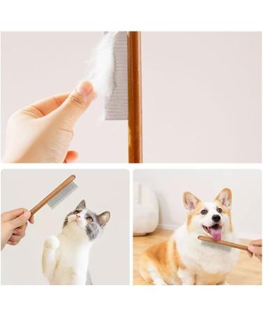Cat Brush 3 Pcs Solid Wood Pet Comb Grooming Tool Dog Flea Comb Pet Combs Suitable for Cats Dogs Rabbits and Other Pets Grooming Long Hair Hair Cleaning and Flea Cleaning - Buy Online on SooperMarket.com