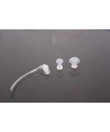 Hiibaby 3 Pieces ear plugs Hearing Aid aids Eartip ear tip ear tips Tubing ear pieces piece-hearing aid tube about 9cm length BTE Hearing Aid Aids Domes and Tube Kit - Buy Online on SooperMarket.com