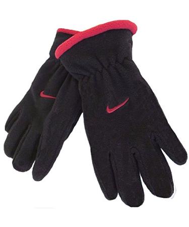 Nike Boys' Fleece Insulated Gloves 8-20 Black/Red