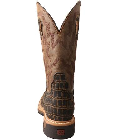 Twisted X Men's Alloy Toe Lite Western Boots - 9 Wide Caiman Print & Bomber - Buy Online on SooperMarket.com