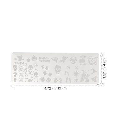 Uonlytech 6pcs Halloween Nail Art Plates - Pumpkin Pattern DIY Nail Templates for Stunning Manicure - Buy Online on SooperMarket.com