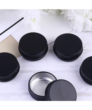 Minkissy 20 Pieces 30 ml Aluminium tin jar refillable Container Cosmetic Small tin Round Lip Balm tin can be Used for Salve Spices or Sweets - Buy Online on SooperMarket.com