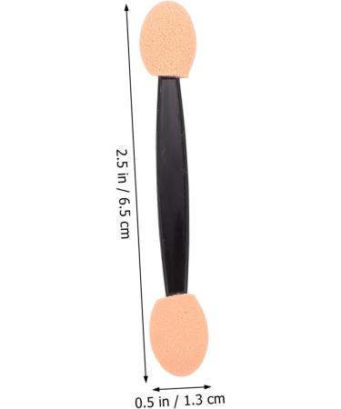 WOFASHPURET 100pcs Double Ended Eyeshadow Brush Makeup Sponge Mini Makeup Eye Makeup Applicator Eye Shadow Oval 6.5x1.3cm Black - Buy Online on SooperMarket.com