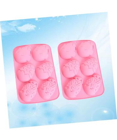 Zerodeko 2pcs Sugar Craft Gum Paste Chocolate Molds Cakesicles Mold Gummy Mold Easter Baking Mold Rabbit Decor Cake Molds Silicone Silicon Cake Chocolate Candies Biscuit Pink - Buy Online on SooperMarket.com