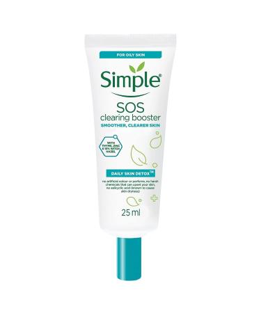 Simple Daily Skin Detox SOS Clearing with thyme zinc and witch hazel Booster long-lasting shine & blemish control 25ml - Packaging May Vary