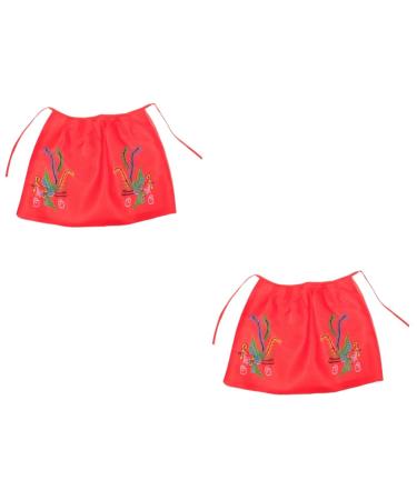 Zerodeko 2pcs Buddha Cape Red Buddha Cloth Delicate Fabric