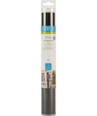 Cricut Premium Permanent Vinyl (12 x 48)  Strong Adhesive Lasts for 3 Years  UV & Water-Resistant  Perfect for Indoor-Outdoor DIY Projects  Compatible with Cricut Machines  Black Black 4 FT