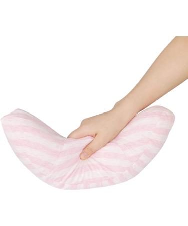 Kids Car Travel Pillow - Neck Support & Seat Belt Cushion for Toddlers - Pink Stripe - Buy Online on SooperMarket.com