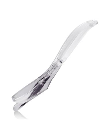 CARTINTS Paper Cutter with Hidden Knife Blade, Safety Wrapping Paper Cutter Safety Cutter Paper Trimmer for Adhesive Vinyl, Plastic Film, Craft Paper, Photo&Scrapbooking, 5.7X 0.6inch Transparent