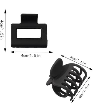 Small Claw Hair Clips for Thin Hair - 8pcs Matte Rectangle & Double Row Teeth Jaw Clips for Fine Hair - Buy Online on SooperMarket.com