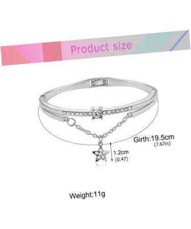 FRCOLOR 3pcs Bracelet for Women Moon Bracelet Gemstone Bracelets Star Hand Jewelry Women Bracelets Crystal Bead Bracelet Womens Bracelets Cuff Bracelet Silver Bracelet Miss Vintage - Buy Online on SooperMarket.com
