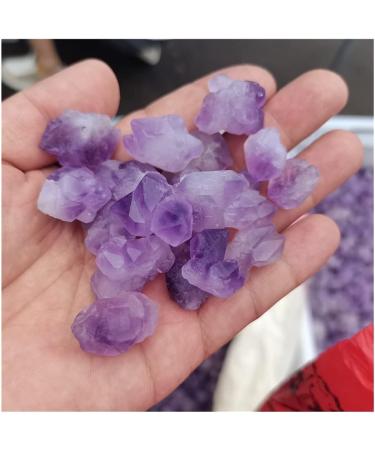 Natural Amethyst Raw Quartz Small Cluster Reiki Stone Crystal Point Specimen Home Decor Raw Crystals Beautiful Crystal Cluster (Size : 60g) - Buy Online on SooperMarket.com