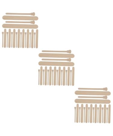 Minkissy 300 STK waxed wooden stick for nose wax wax tools Children's crafting set for children girls maids wax pencil wooden wax spatula form wax accessories stick sticker